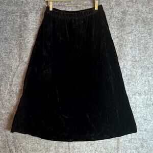 Vintage Blair Boutique Skirt Women Medium Black Velvet Whimsigoth Dark Fairy 90s